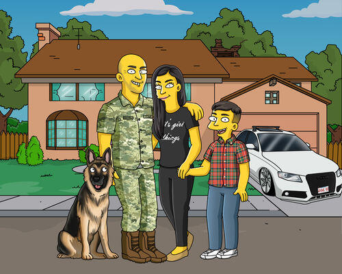 Custom Simpsons Portrait photo review