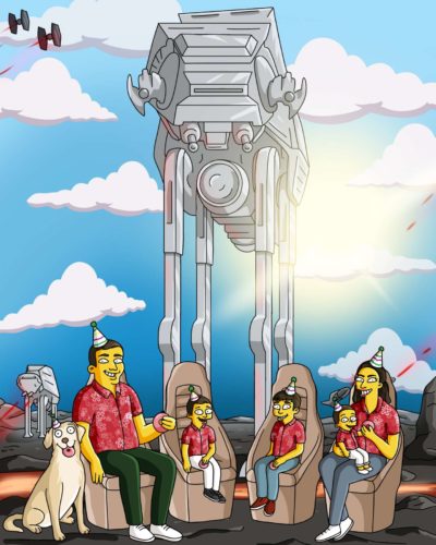 Custom Simpsons Portrait photo review