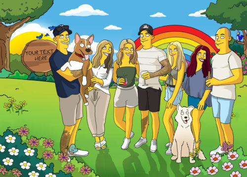 Custom Simpsons Portrait photo review