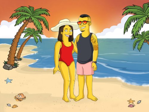 Custom Simpsons Portrait photo review