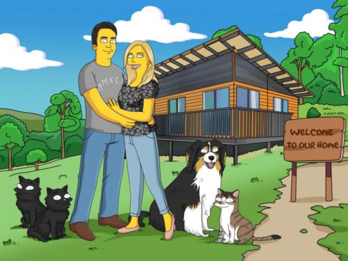 Custom Simpsons Portrait photo review