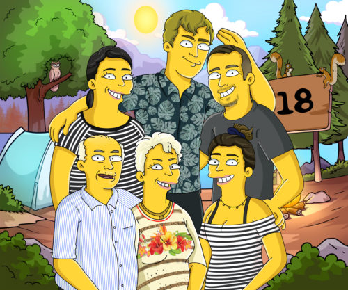 Custom Simpsons Portrait photo review