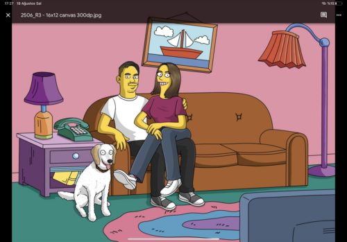 Custom Simpsons Portrait photo review