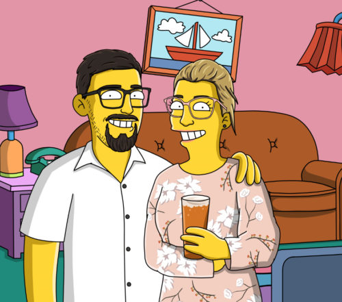 Custom Simpsons Portrait photo review