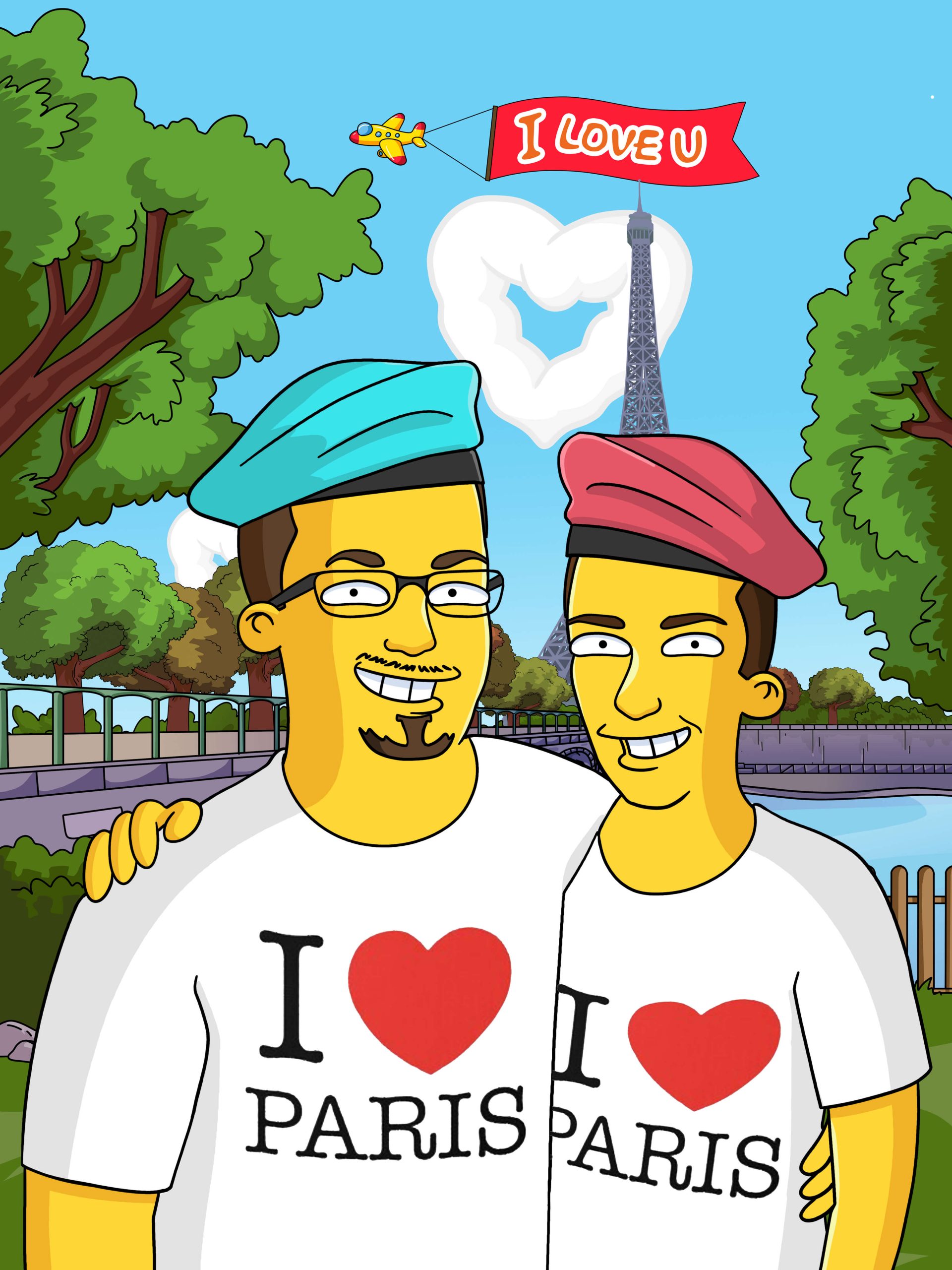 Custom Simpsons-style portrait given as a comforting gift to someone who lost a loved one, Art of Yellow review