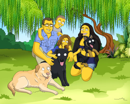 Custom Simpsons Portrait photo review