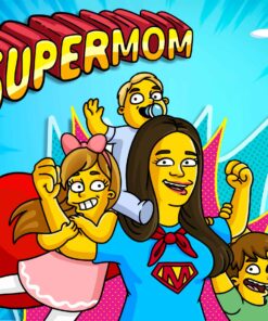 mothers-day-supermom-custom-image-half-body