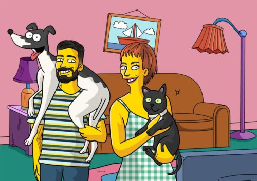 Custom Simpsons Portrait photo review