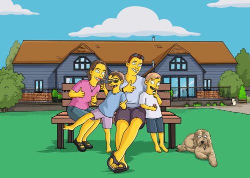 Custom Simpsons Portrait photo review