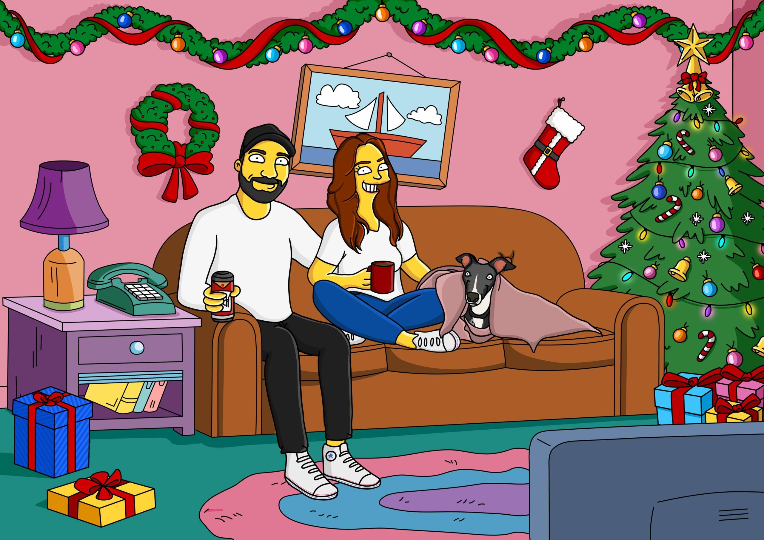 Custom Simpsons-style portrait delivered quickly by email with no shipping, Art of Yellow review